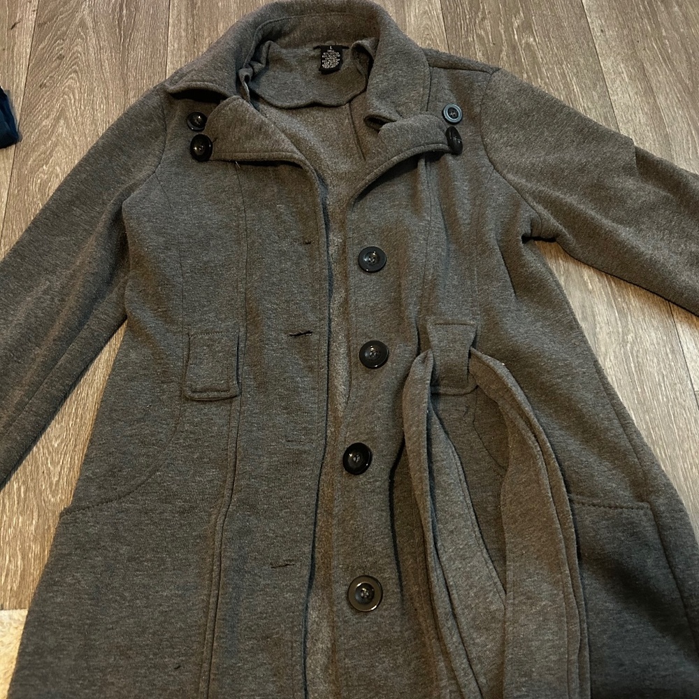 Grey Peacoat
